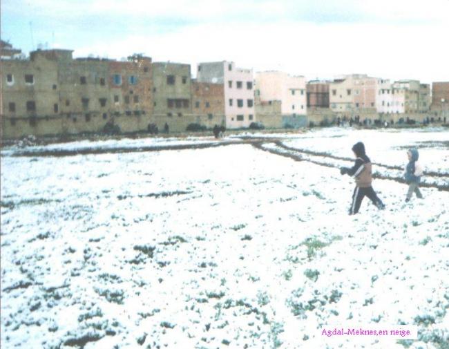 Agdal-Meknes,en neige